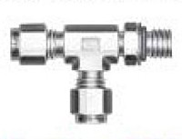 Tube To SAE/MS O-SAE / MS Male Run Tee (Adjustable)